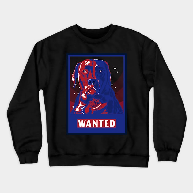 Dog Wanted Crewneck Sweatshirt by NivousArts